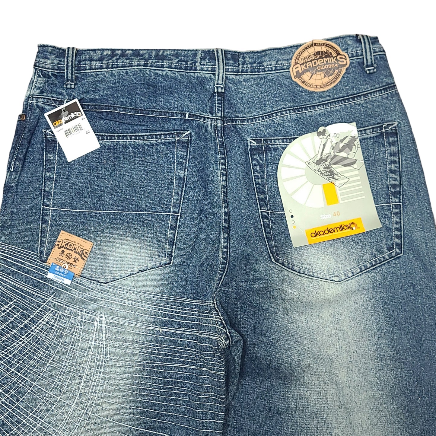 Vintage Y2K Akademiks Denim Embroidered Pants
