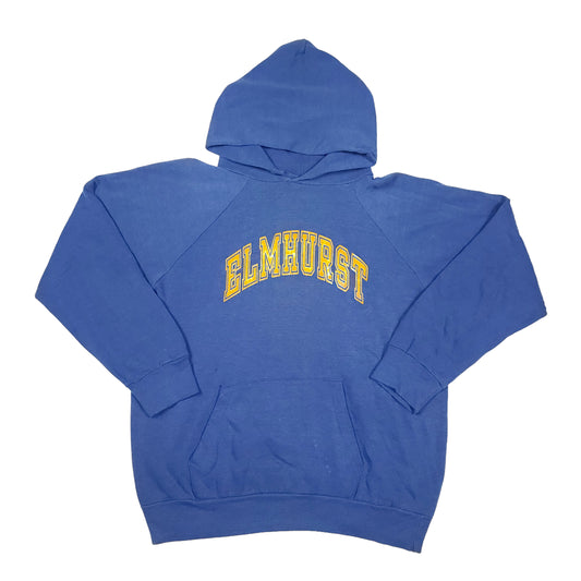 Vintage 80's Champion Elmhurst Blue Hoodie