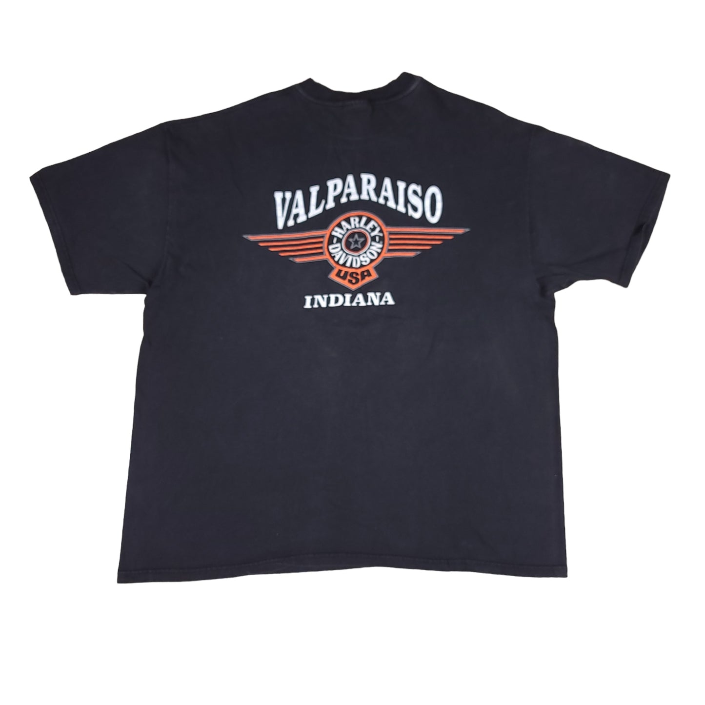 Harley Davidson Motorcycles Valpariso Indiana Black Tee