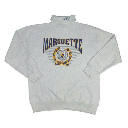 Vintage Marquette University Gray Turtle Neck Sweatshirt