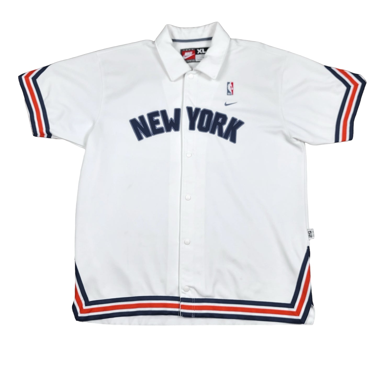 Vintage New York Knicks Nike White Warm Up Jersey