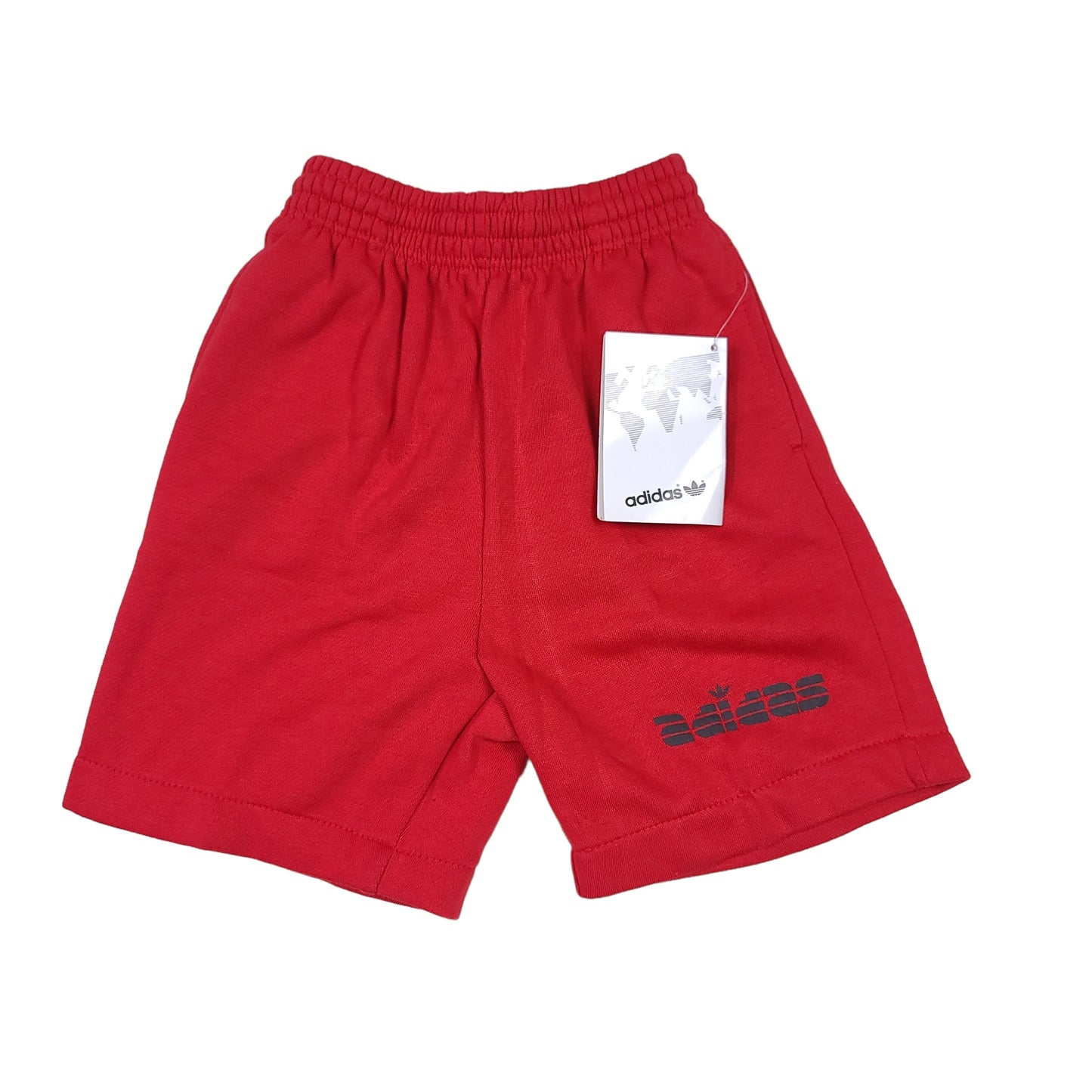 Vintage 80's adidas Red Cotton Youth Shorts