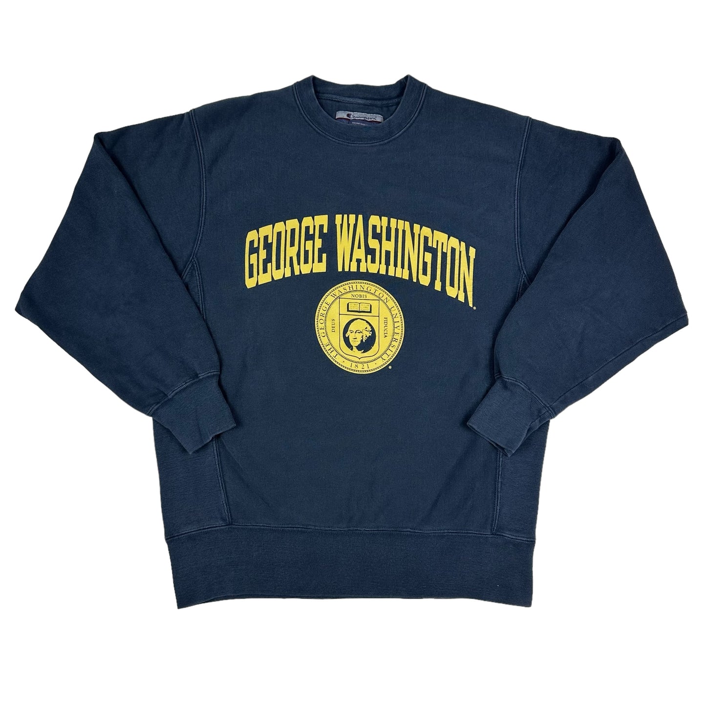 Vintage George Washington University Navy Blue Champion Reverse Weave Sweatshirt