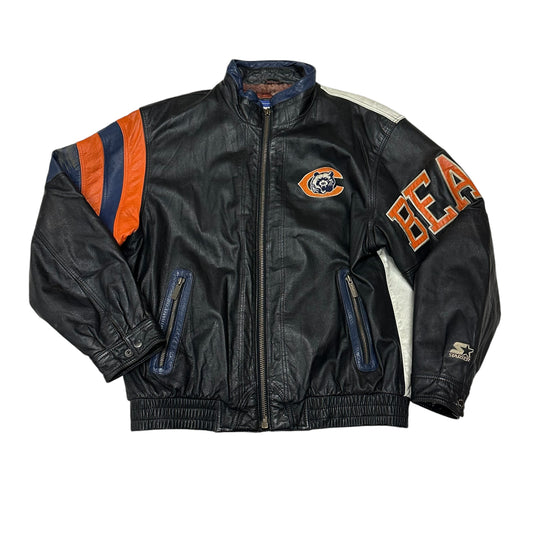 Vintage Chicago Bears Jacket Starter Leather