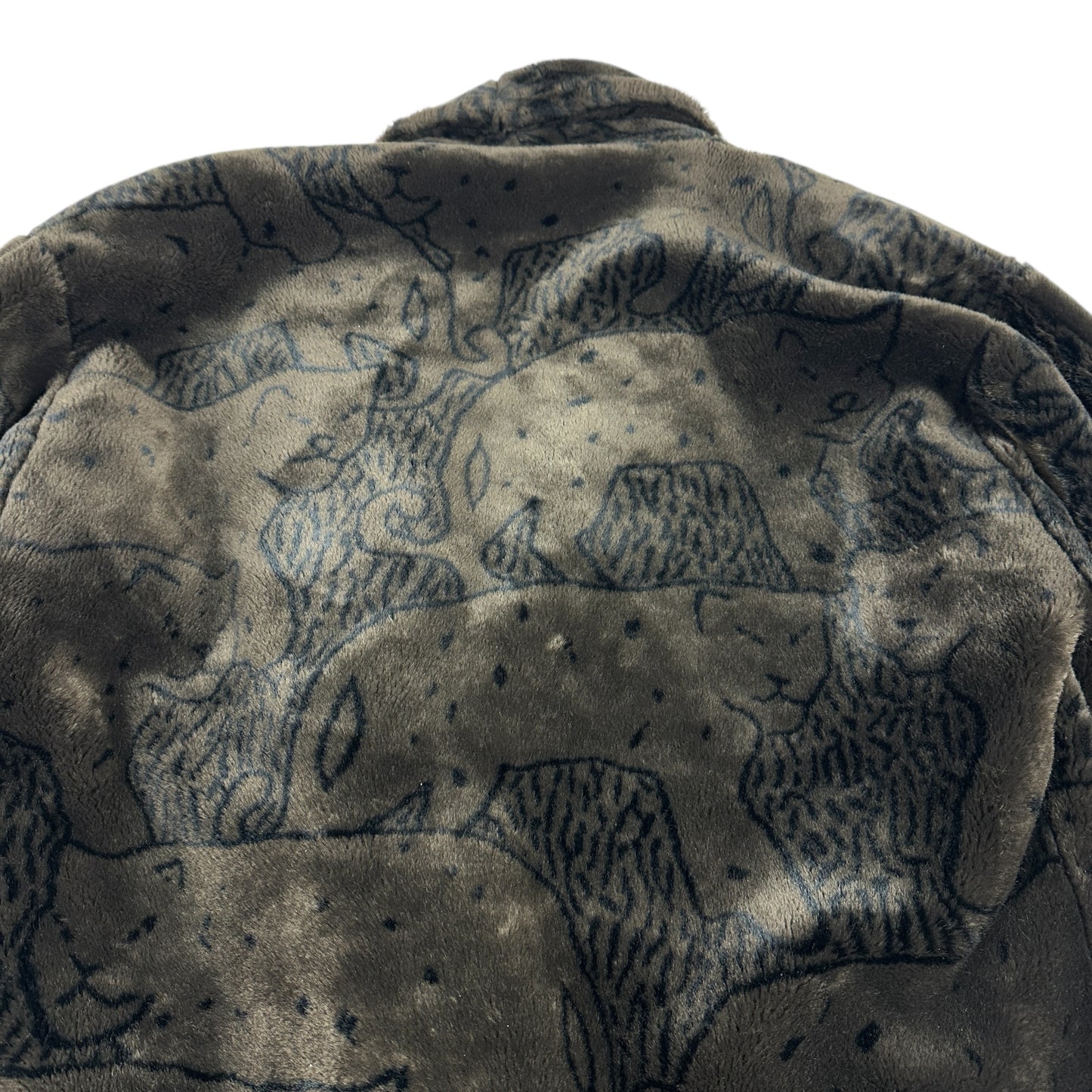 Vintage Donny Brook Jacket Brown Jaguars Faux Fur