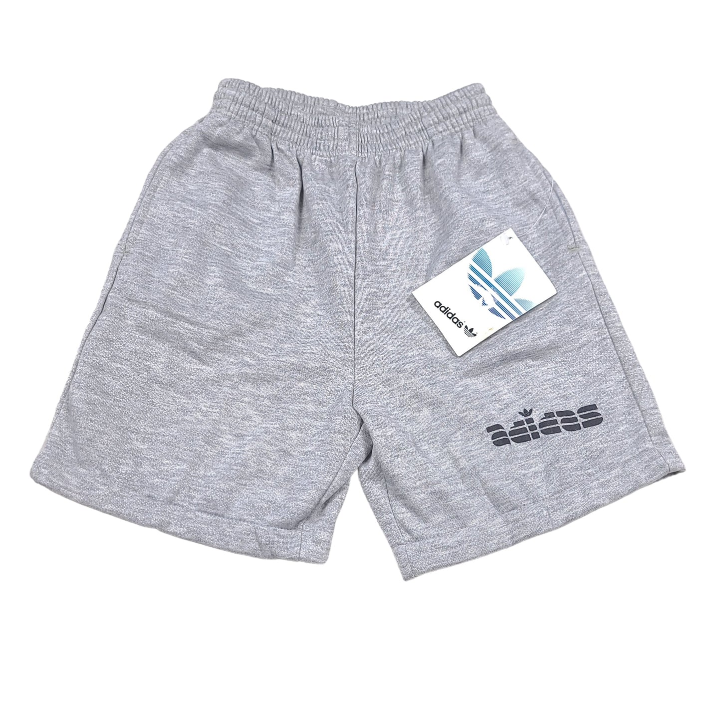 Vintage 80's adidas Gray Cotton Youth Shorts