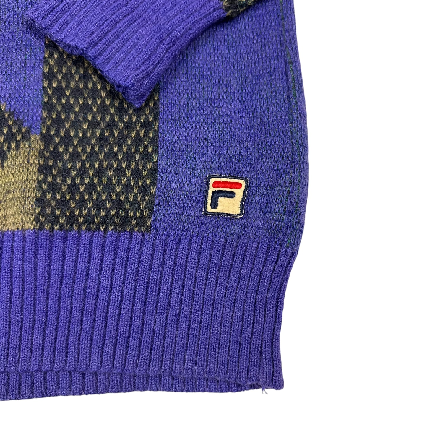 Fila Vintage Sweater Geometric Knit