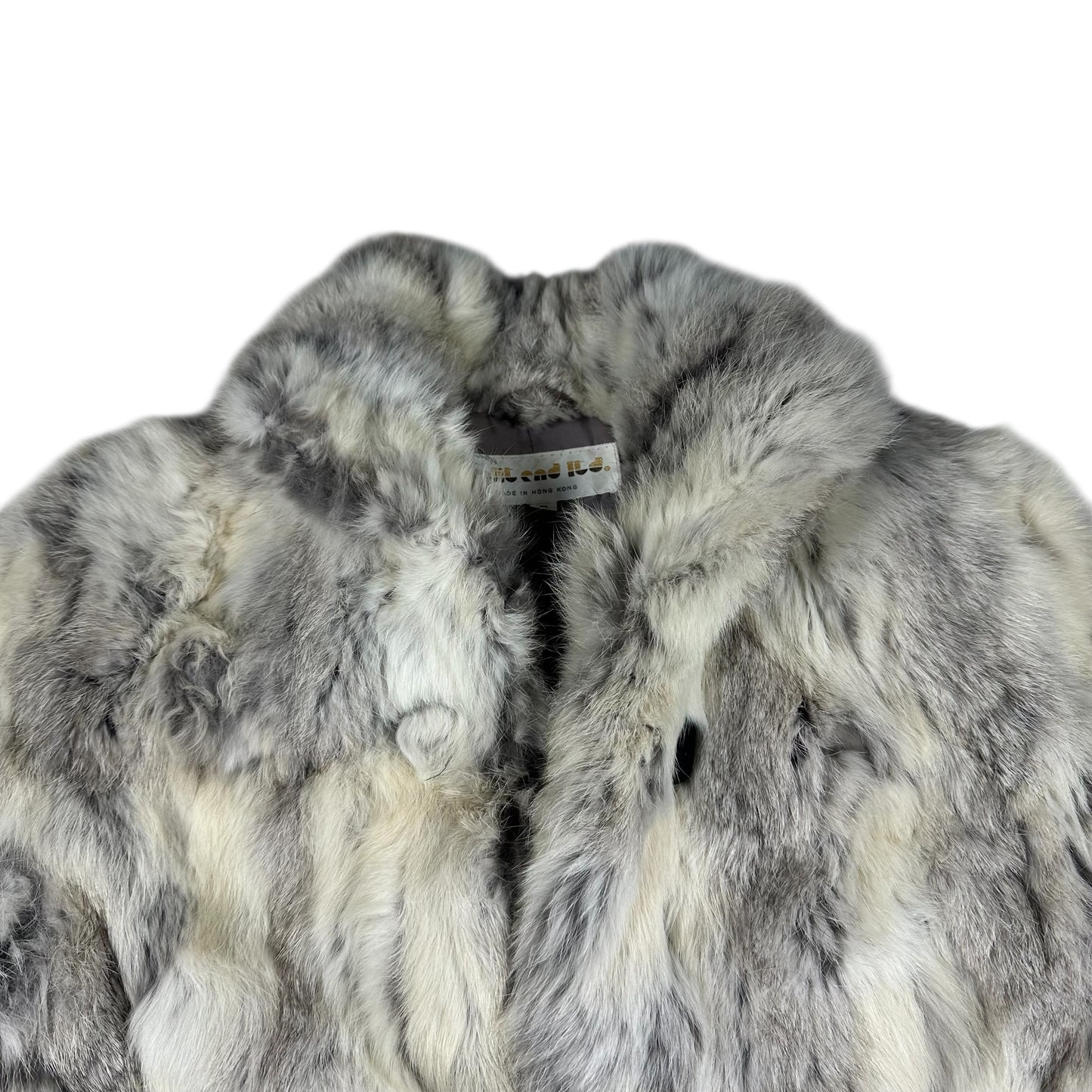 Split End Vintage Rabbit Fur Jacket