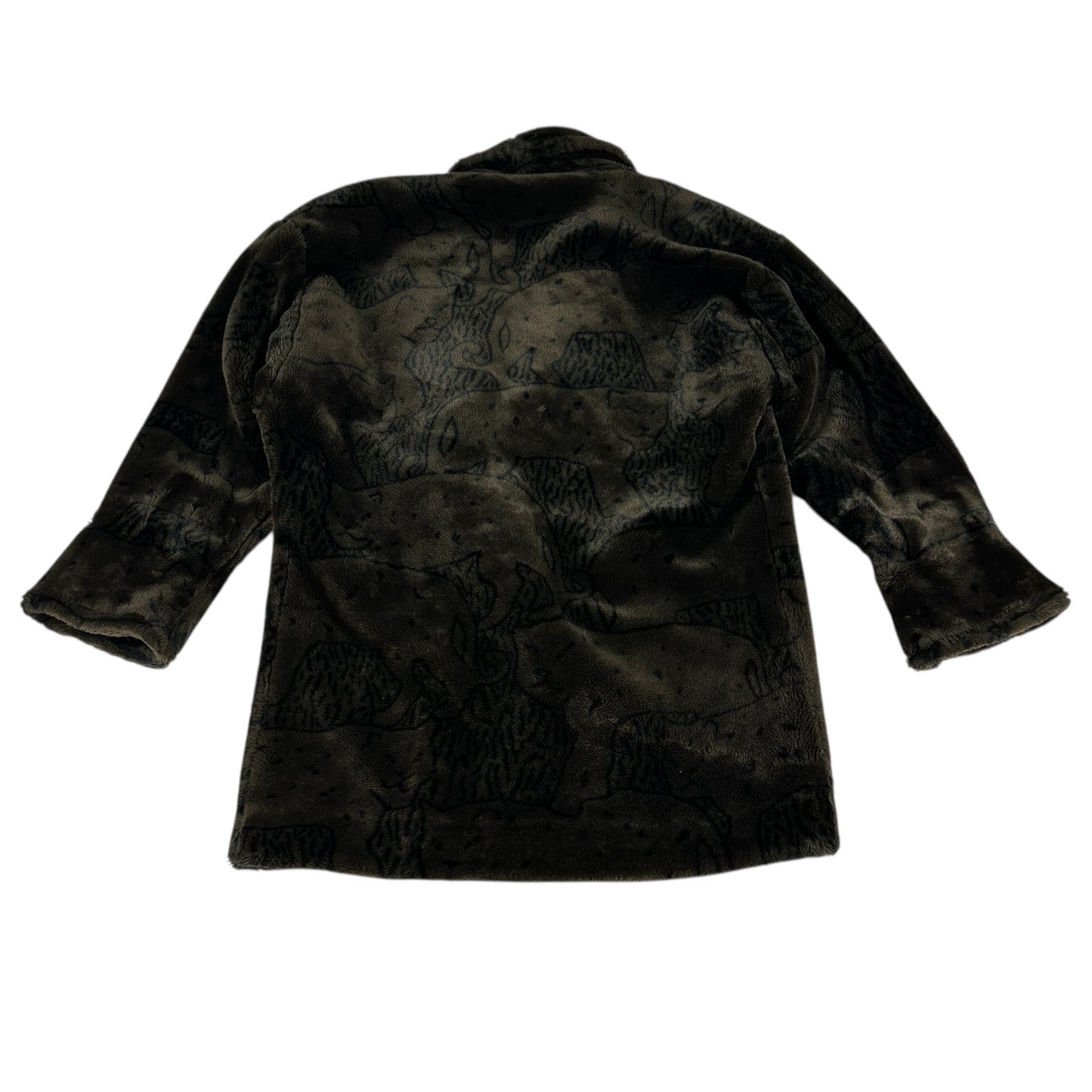 Vintage Donny Brook Jacket Brown Jaguars Faux Fur