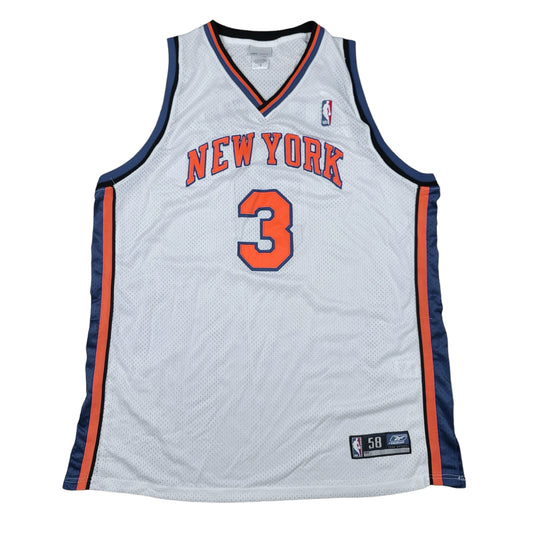 Stephon Marbury New York Knicks White Reebok Basketball Jersey