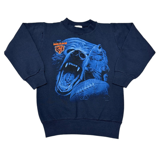 Vintage Chicago Bears Sweatshirt NFL Navy Blue Youth Pro Player