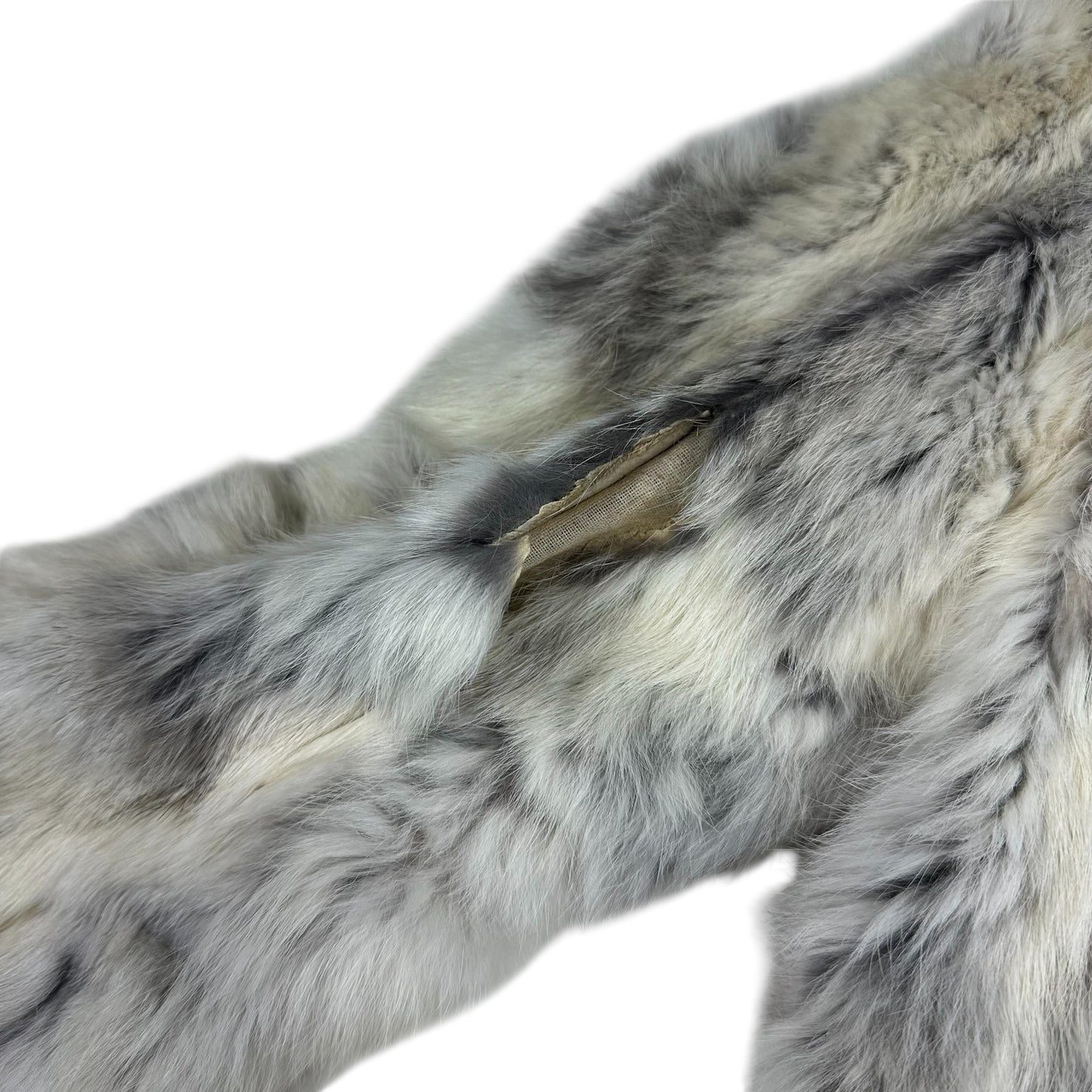 Split End Vintage Rabbit Fur Jacket