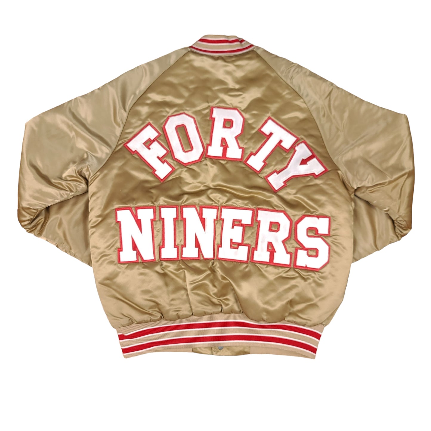 Vintage San Francisco 49ers Gold NFL Stahl Urban Satin Jacket