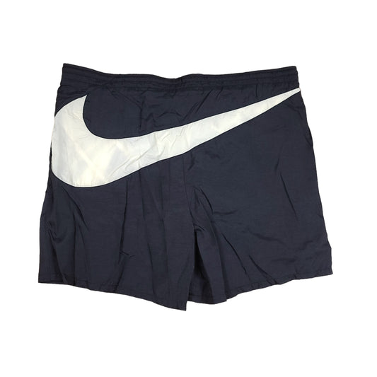 Vintage Black Nike Big Swoosh Nylon Shorts