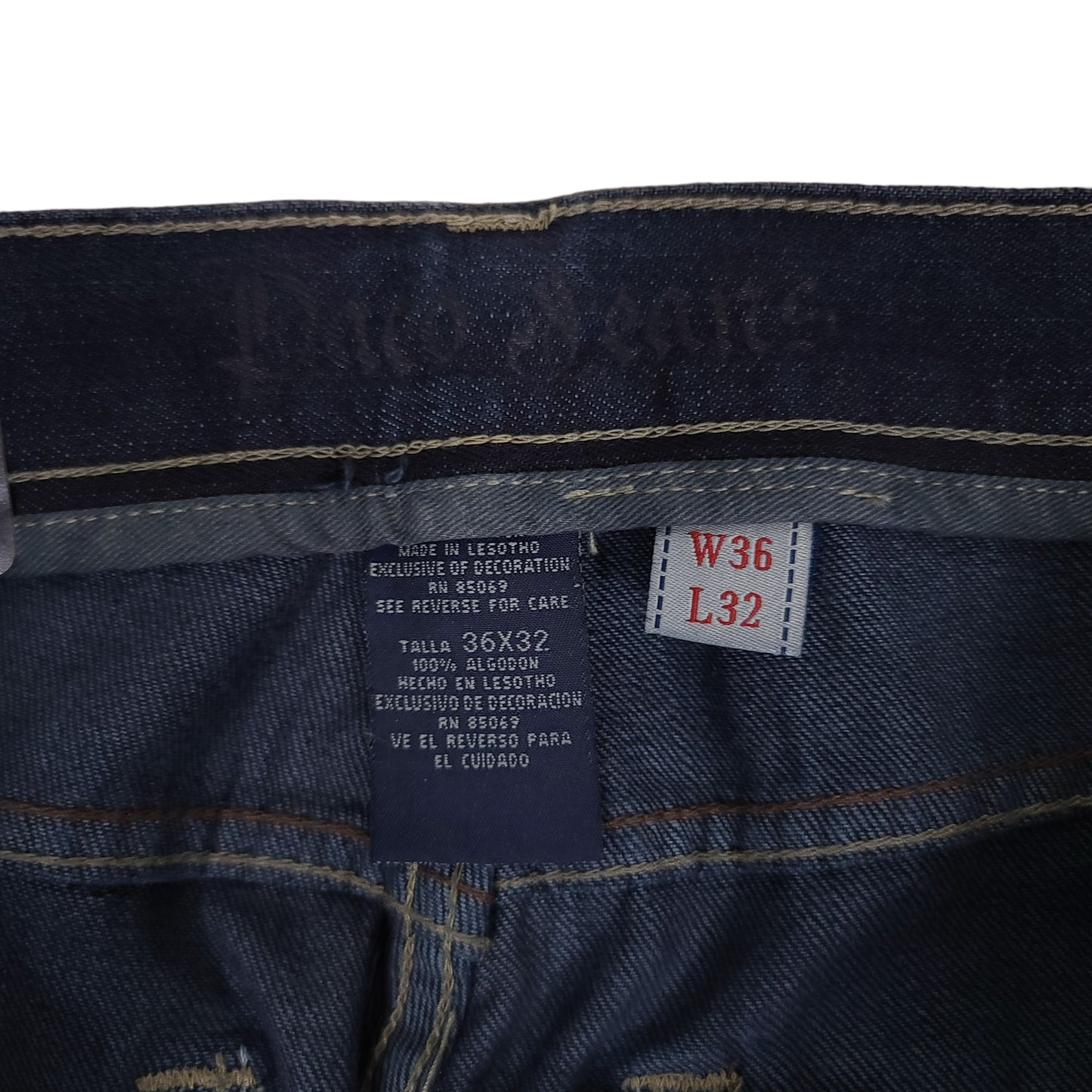 Vintage Y2K  Dark Blue Paco Jeans Golden Arch Denim Pants