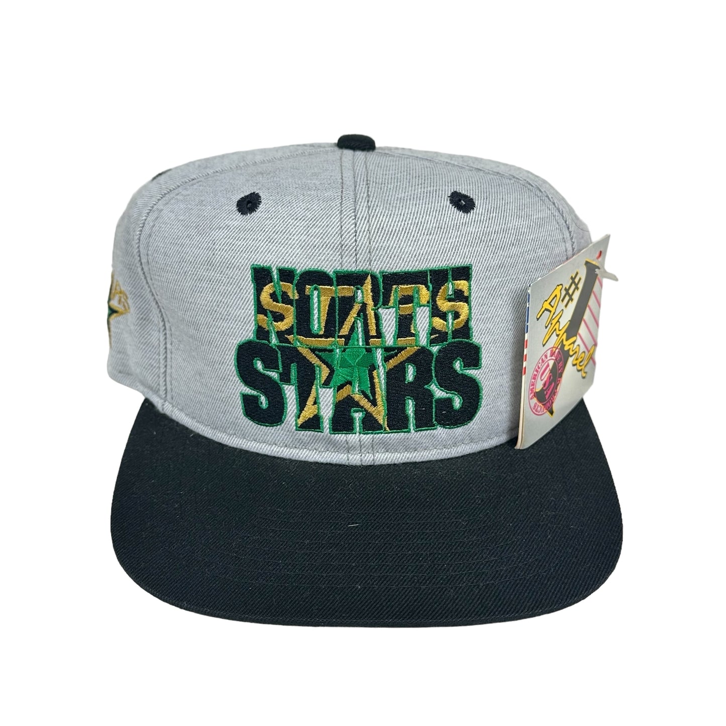 Vintage Dallas Stars Gray #1 Apparel Snap Back Hat (New with Tags)