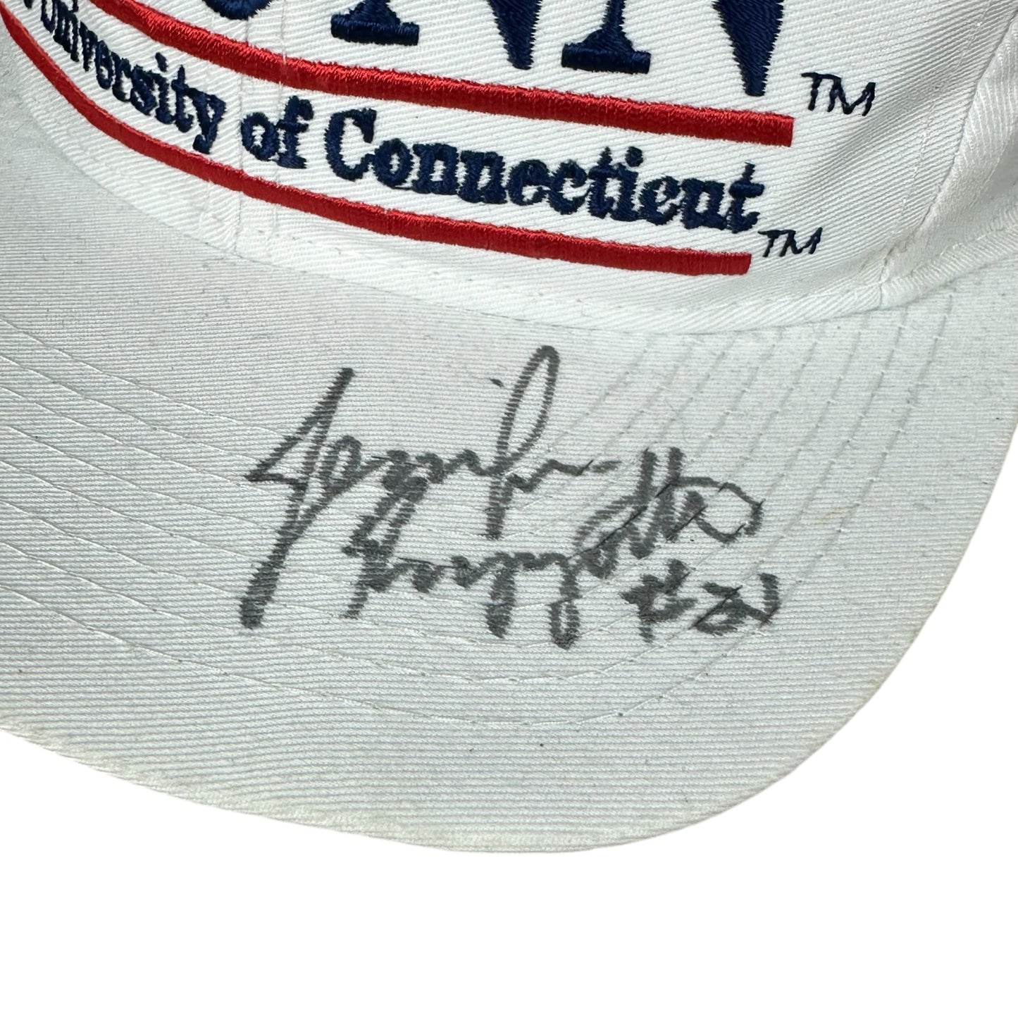 Vintage University of Connecticut Hat Autographed