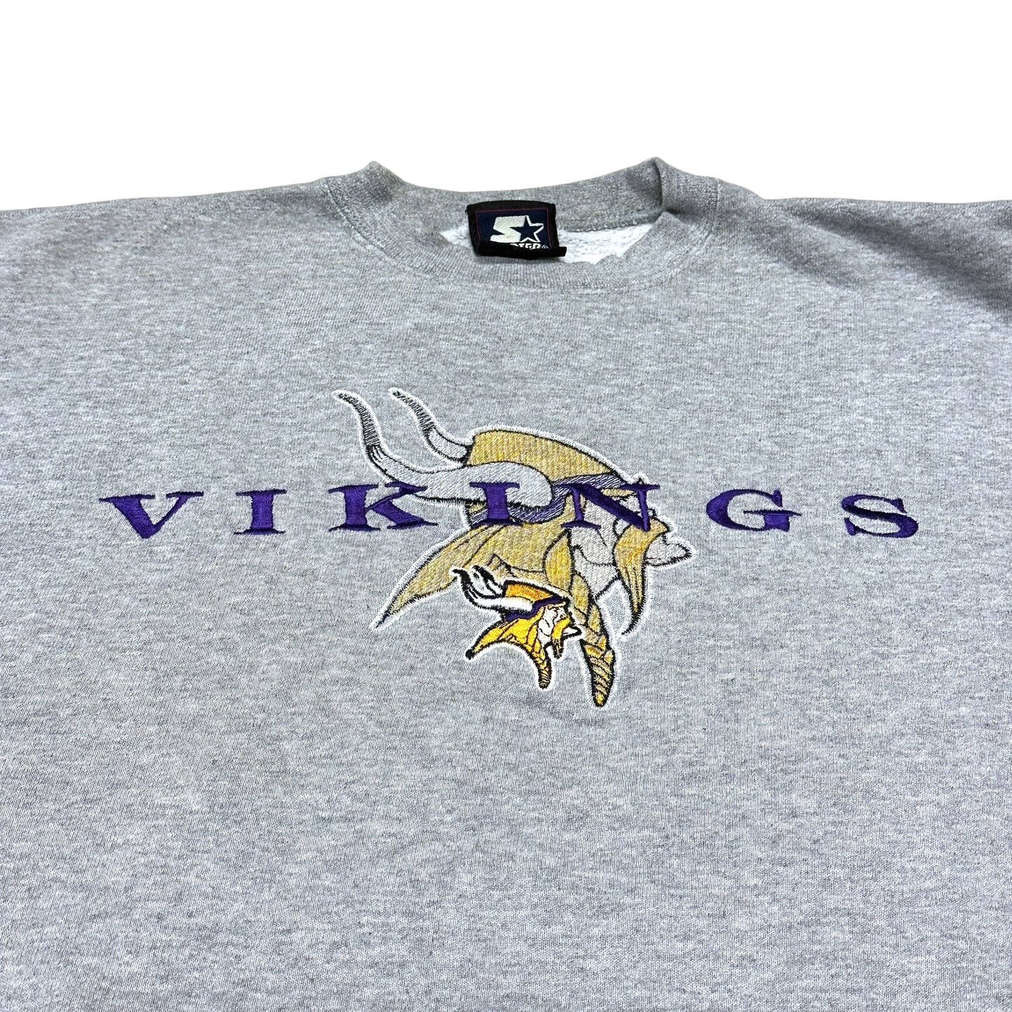 Vintage Minnesota Vikings Sweatshirt Starter Gray