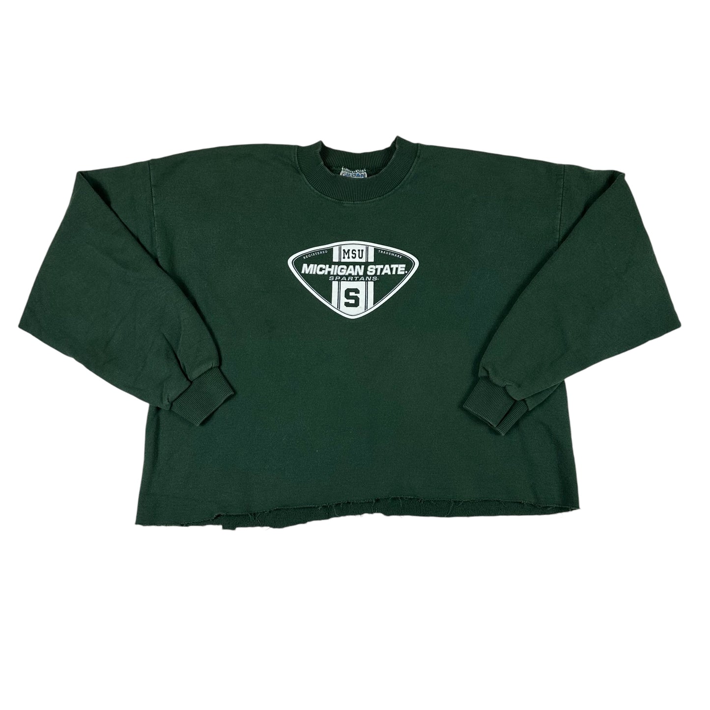 Vintage Michigan State University Sweatshirt Gildan Cropped