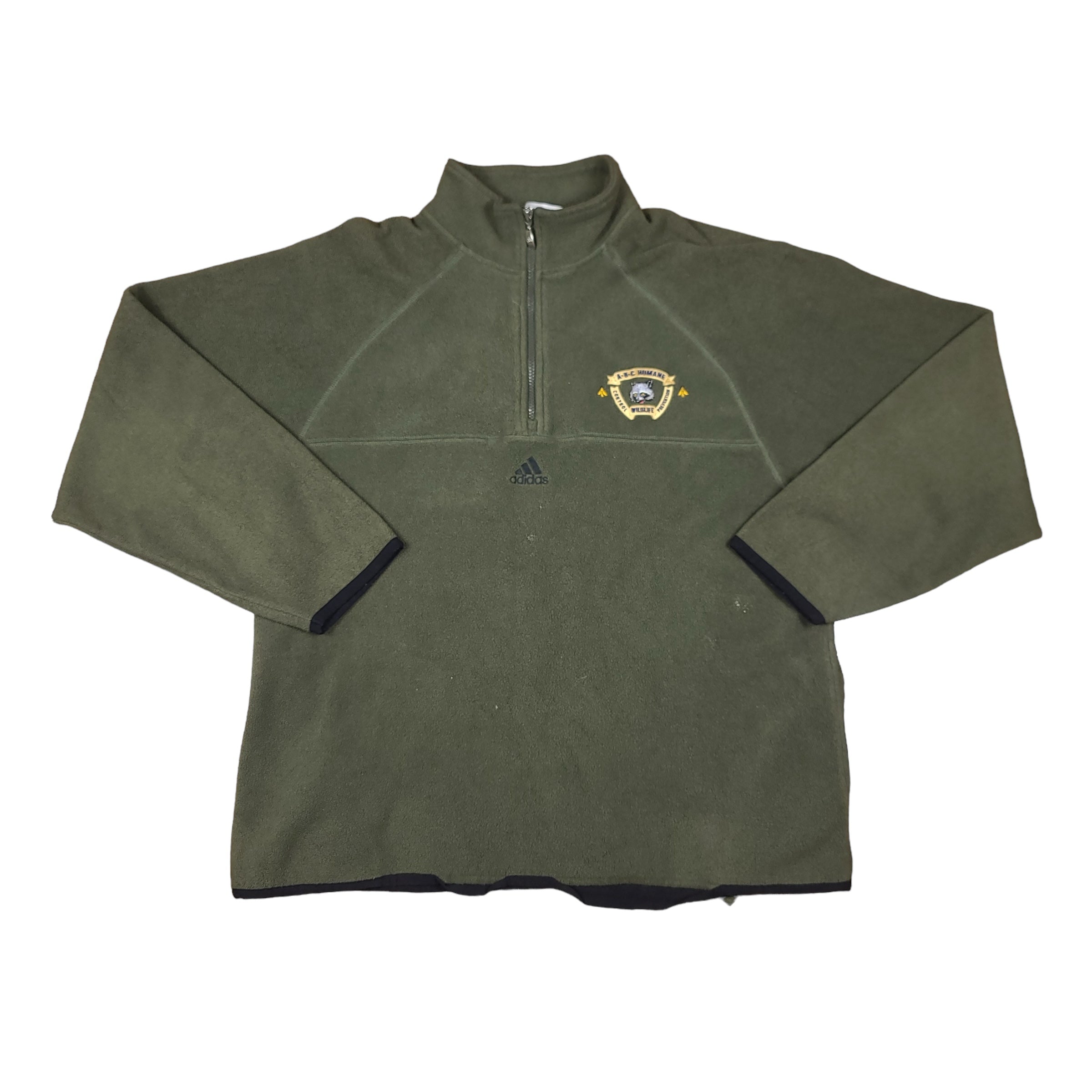 Vintage ABC Humane Wildlife Control Prevention Green addas Fleece Swea