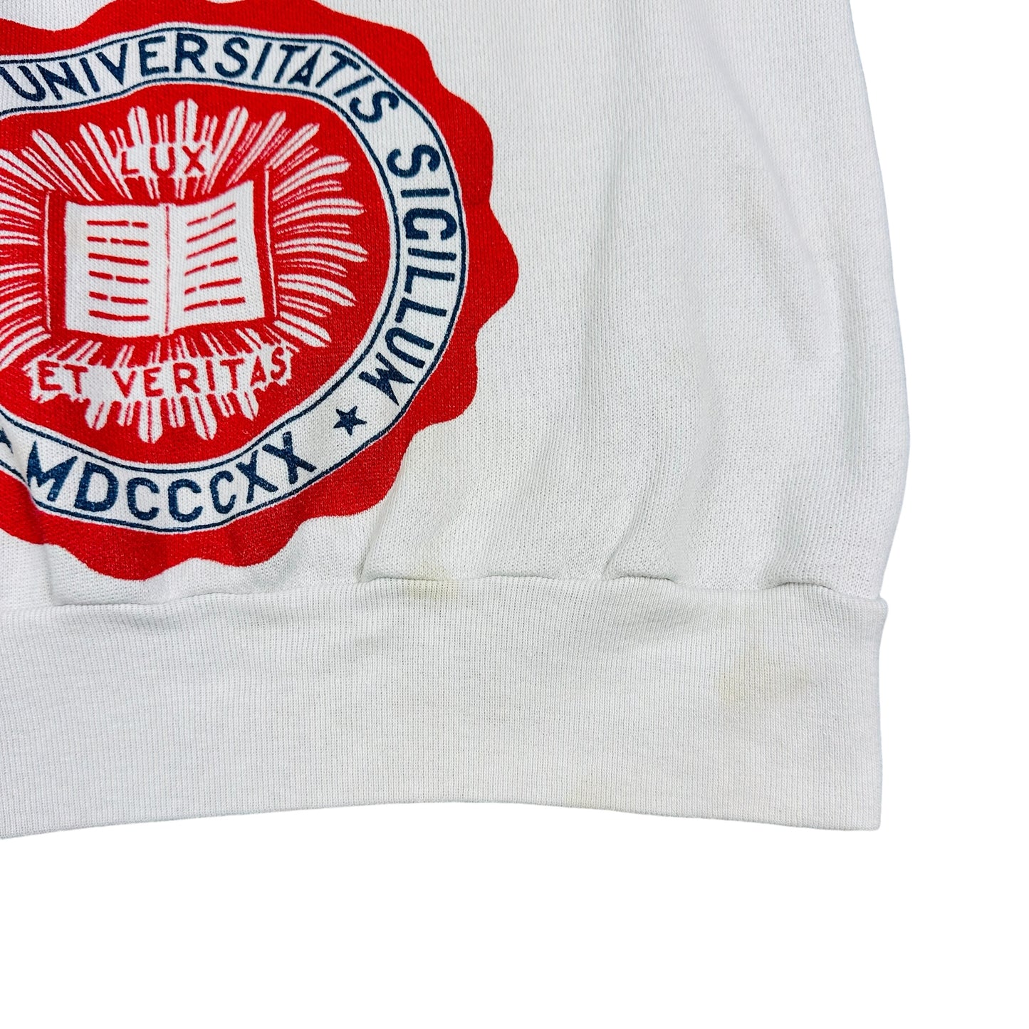 Vintage Indiana University Sweatshirt Hoosiers White All Over Print