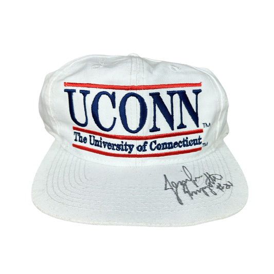 Vintage University of Connecticut Hat Autographed