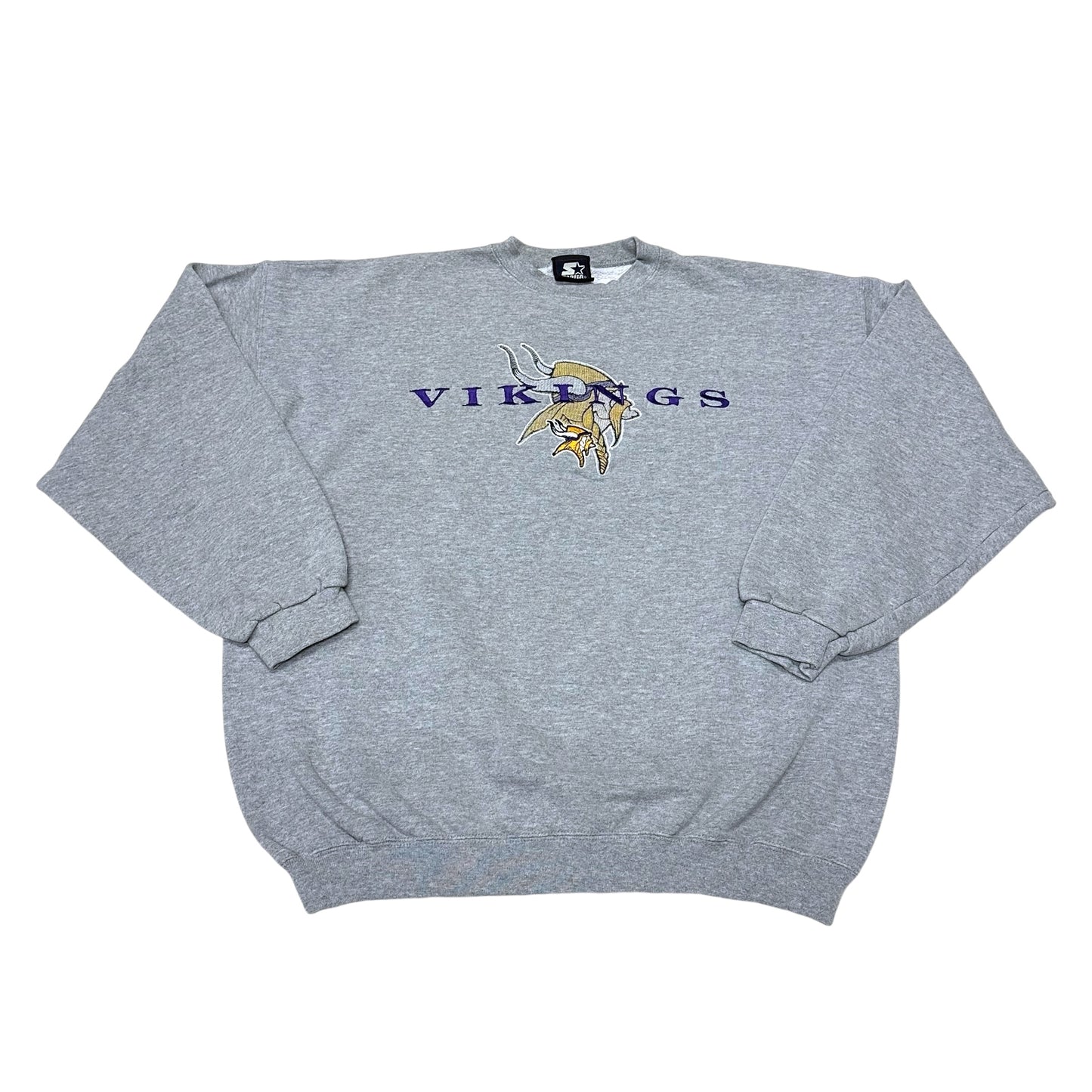 Vintage Minnesota Vikings Sweatshirt Starter Gray