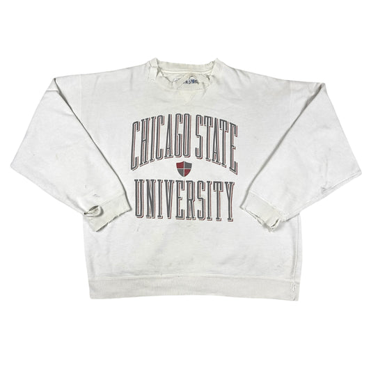 Vintage Chicago State University Sweatshirt Gear Distressed