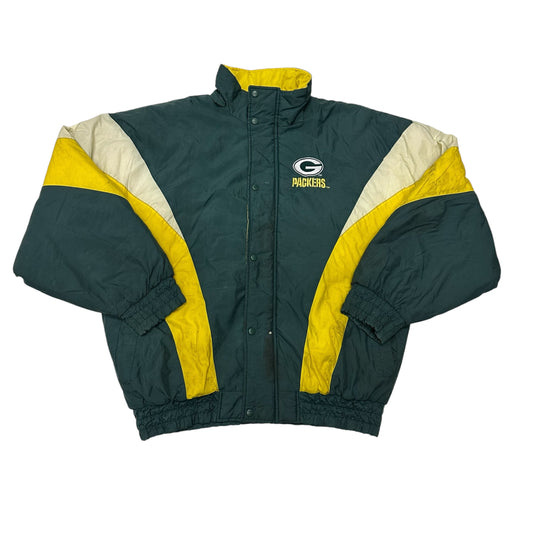 Vintage Green Bay Packers Jacket Chalk Line Distressed