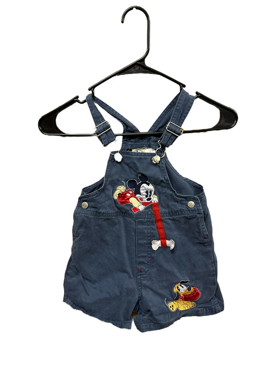 Baby Mickey Mouse Shortalls Pluto Bone