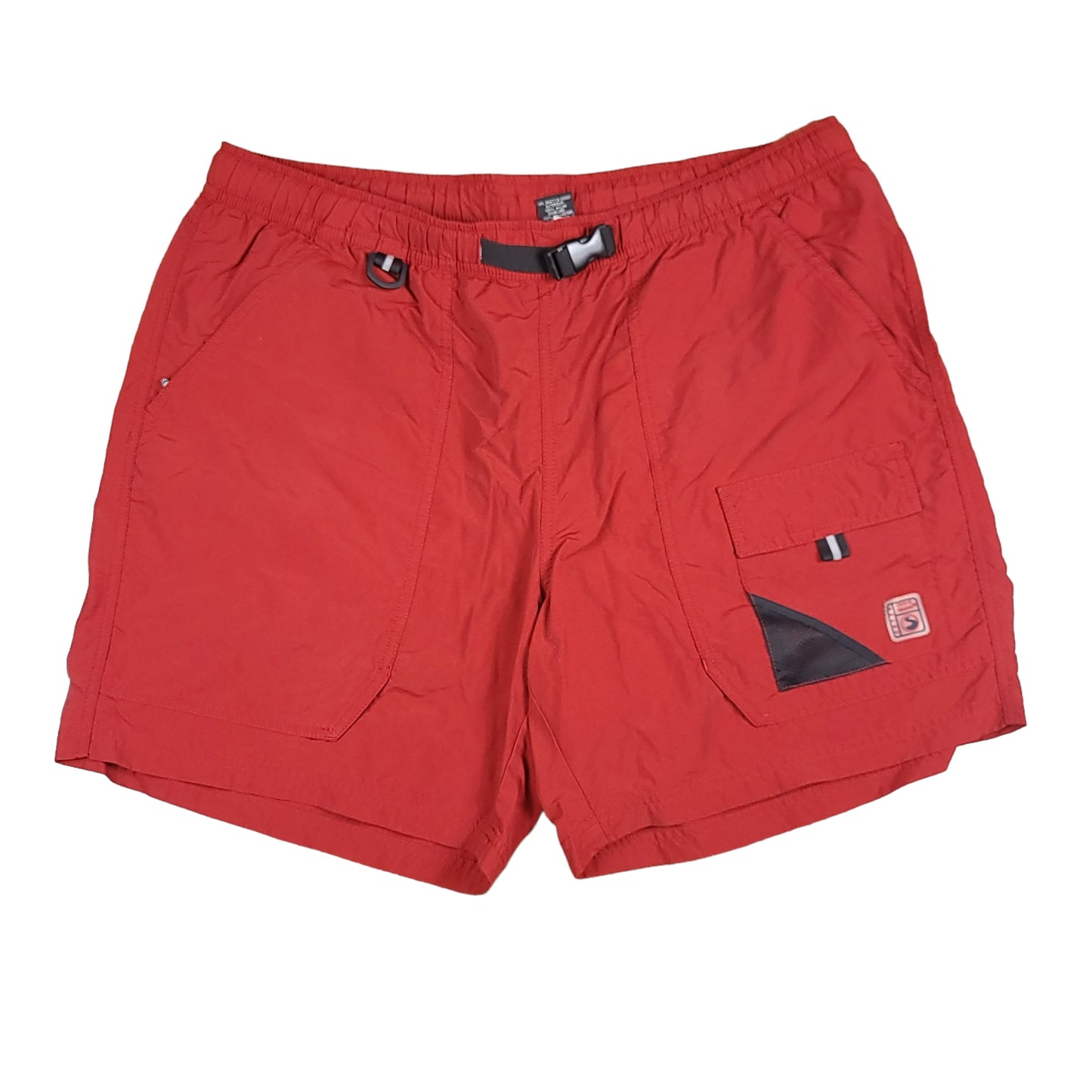 Eddie Bauer Sport Red Nylon Hiking Shorts