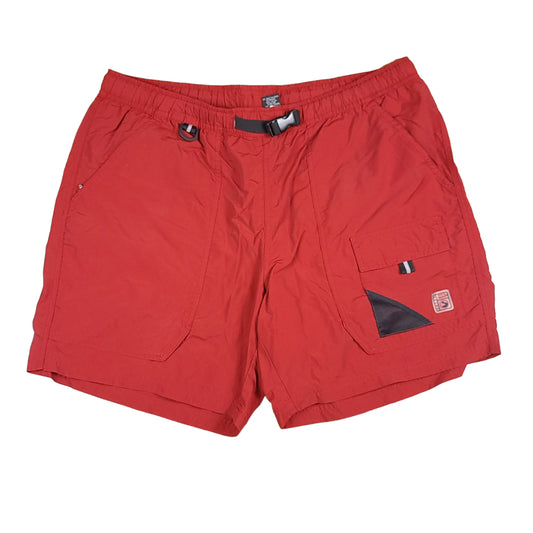 Eddie Bauer Sport Red Nylon Hiking Shorts