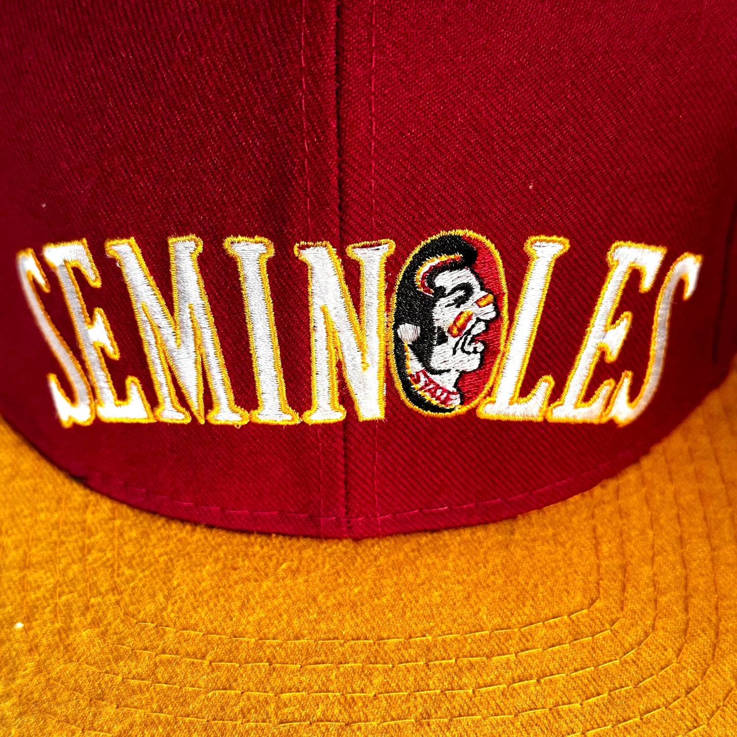 Vintage Florida State University Seminoles Wool 6 7/8 Fitted Hat