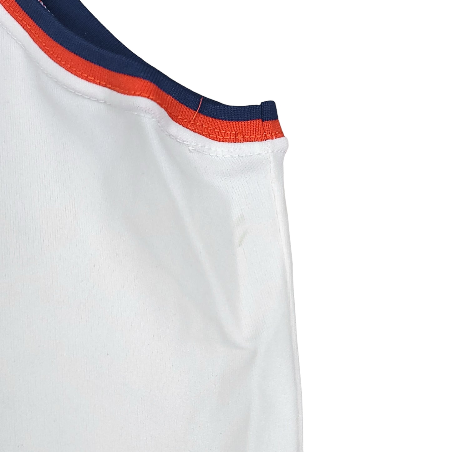 Vintage Patrick Ewing New York Knicks #33 White Sand Knit Jersey