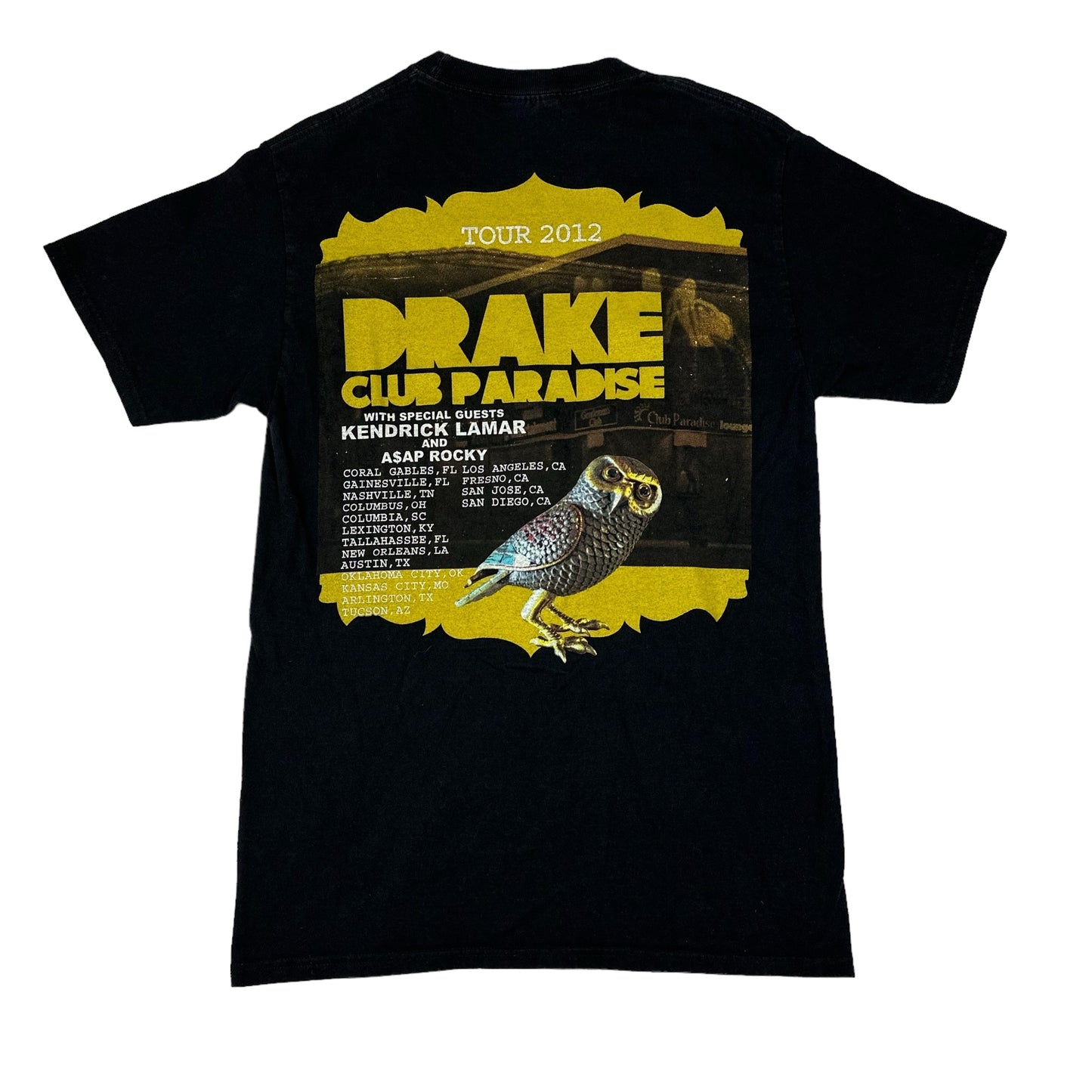 Drake 2012 Club Paradise Tour Black Tee