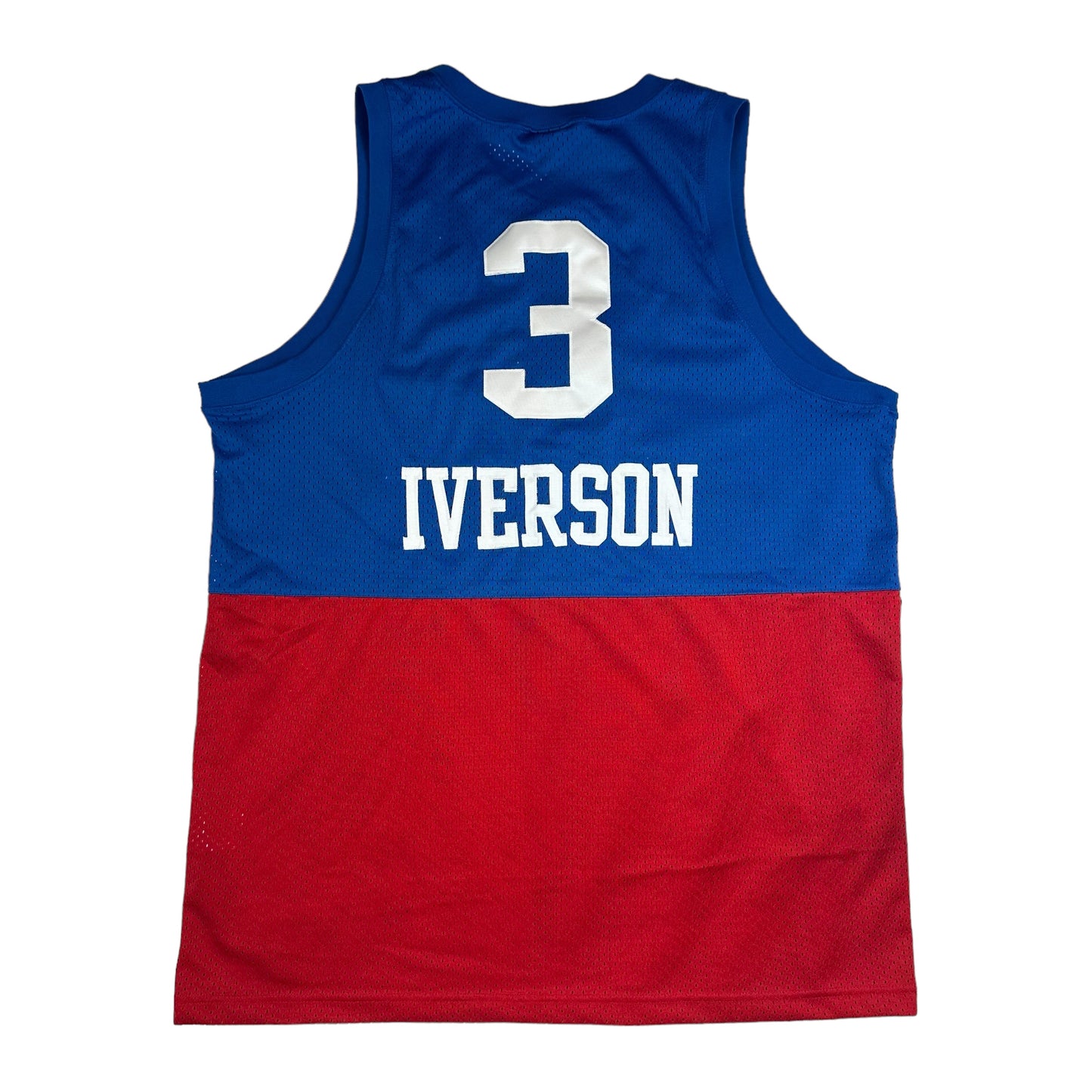 Allen Iverson #3 Philidelphia 76ers Blue & Red Nike Basketball Jersey