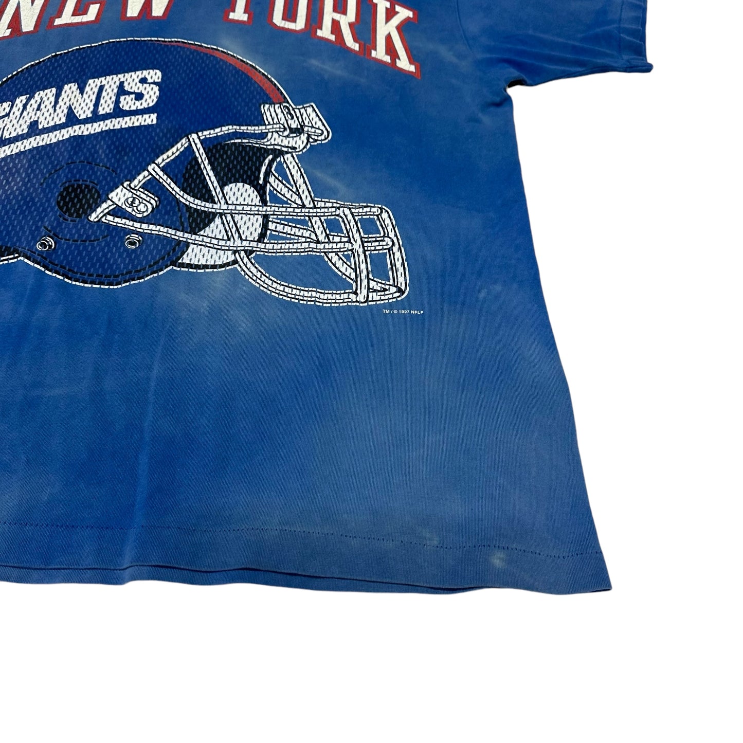 Vintage New York Giants 1997 NFL Blue Faded Tee