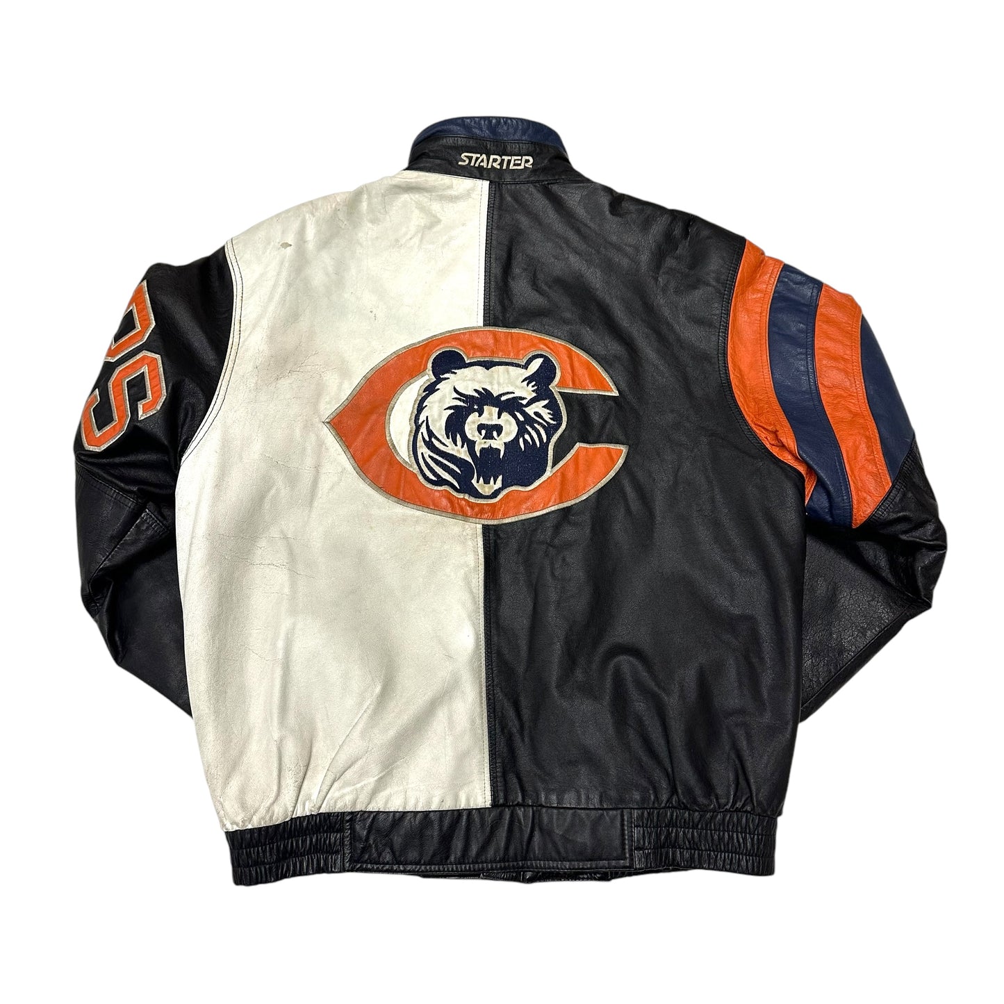 Vintage Chicago Bears Jacket Starter Leather