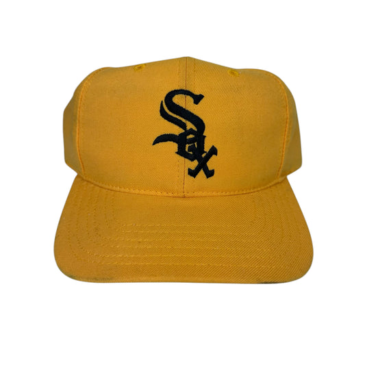 Vintage Chicago White Sox Hat Yellow Snapback