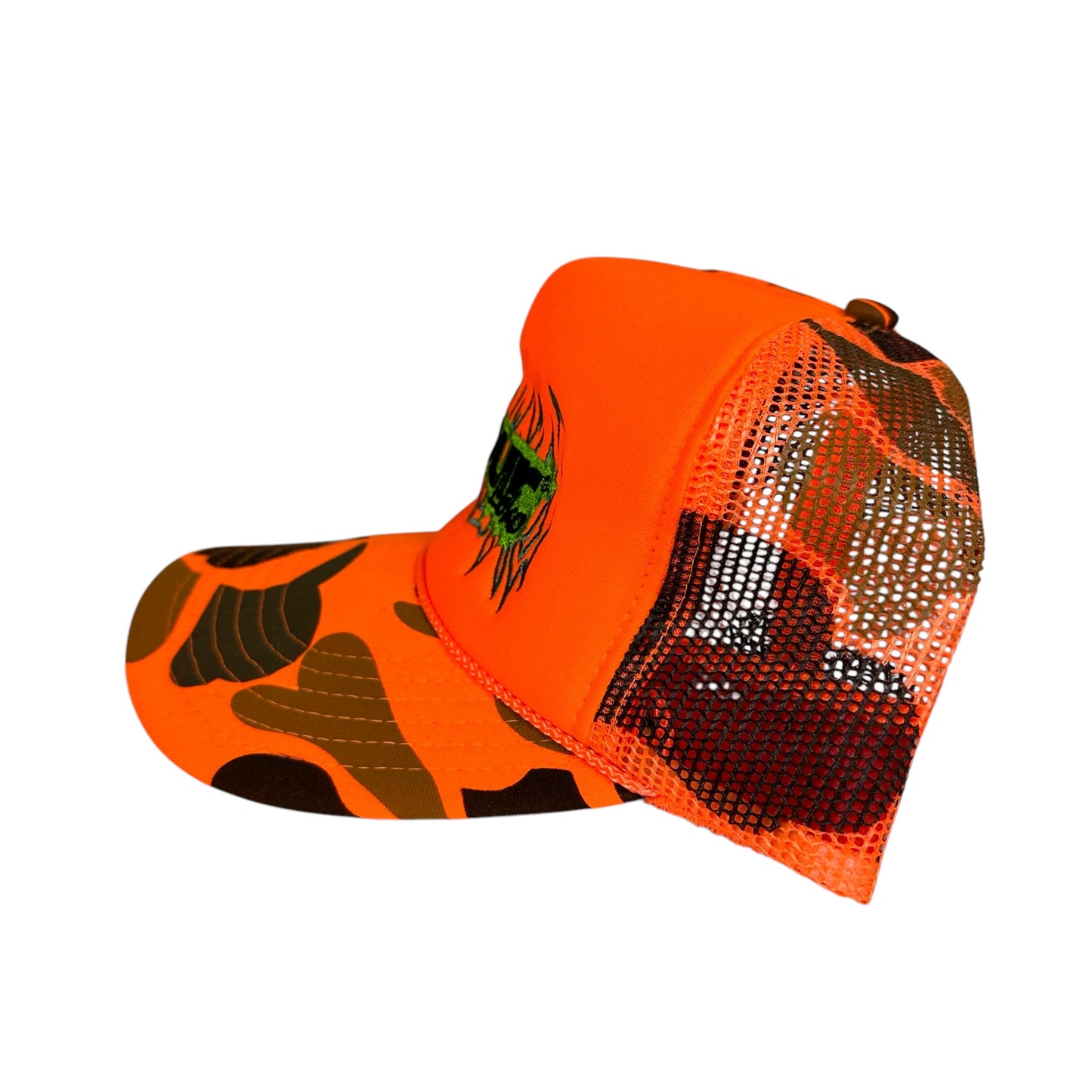 Four Loko Trucker Hat Orange Camo