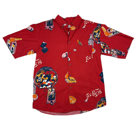 Mickey Mouse Vintage Iceberg History Shirt Button