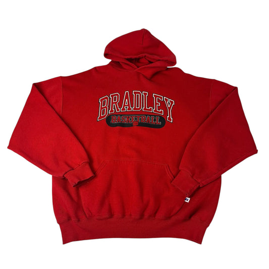 Vintage Bradley University Hoodie Russell Athletic Basketball