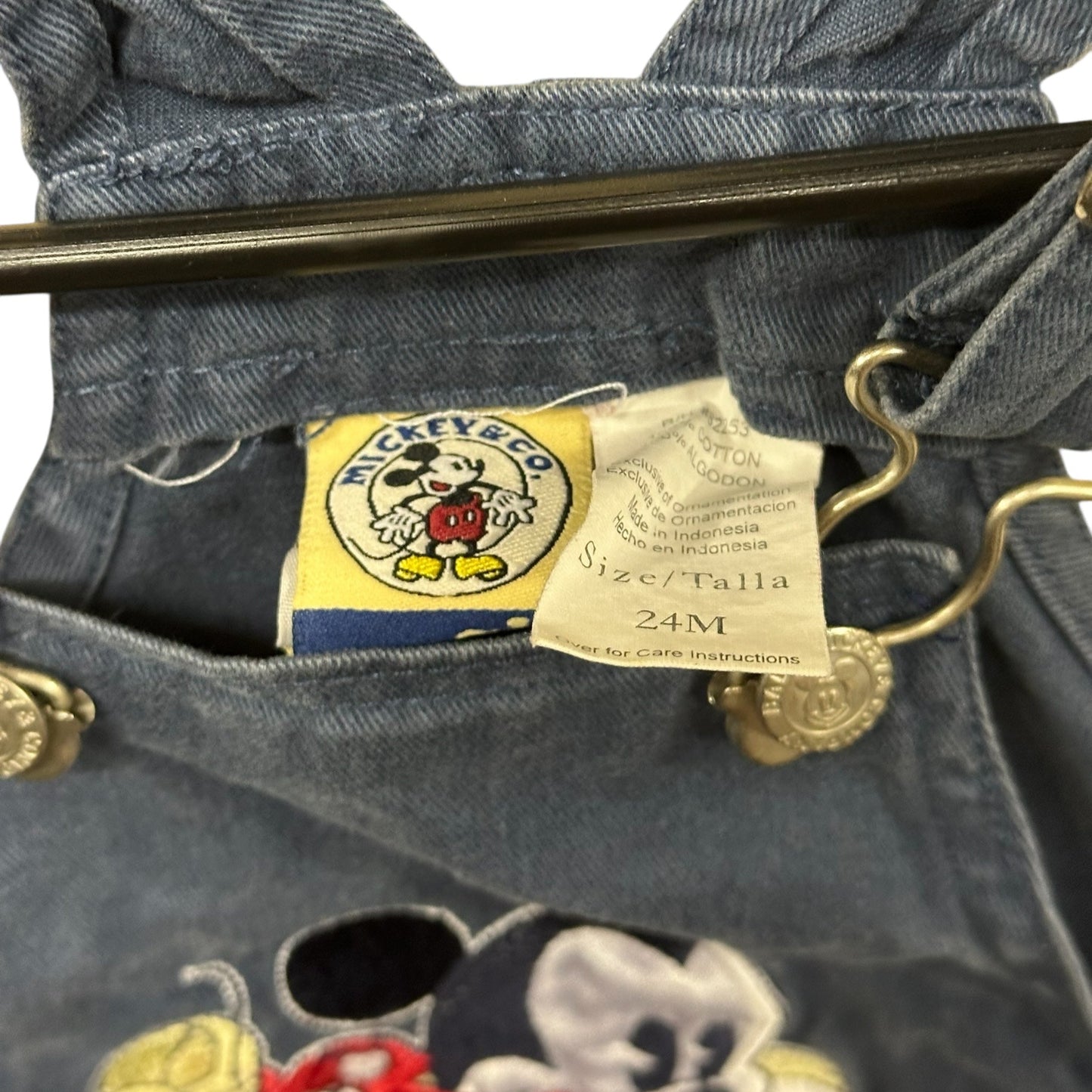 Baby Mickey Mouse Shortalls Pluto Bone