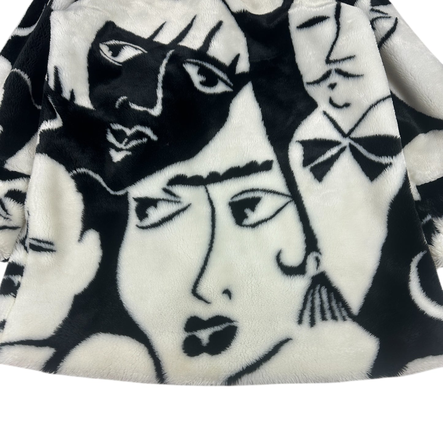 Vintage Donny Brook Jacket Picasso Faux Fur Coat