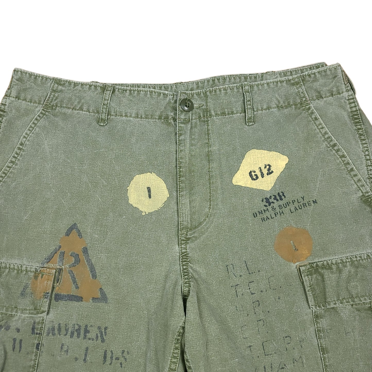 Denim & Supply Ralph Lauren Green Army Shorts