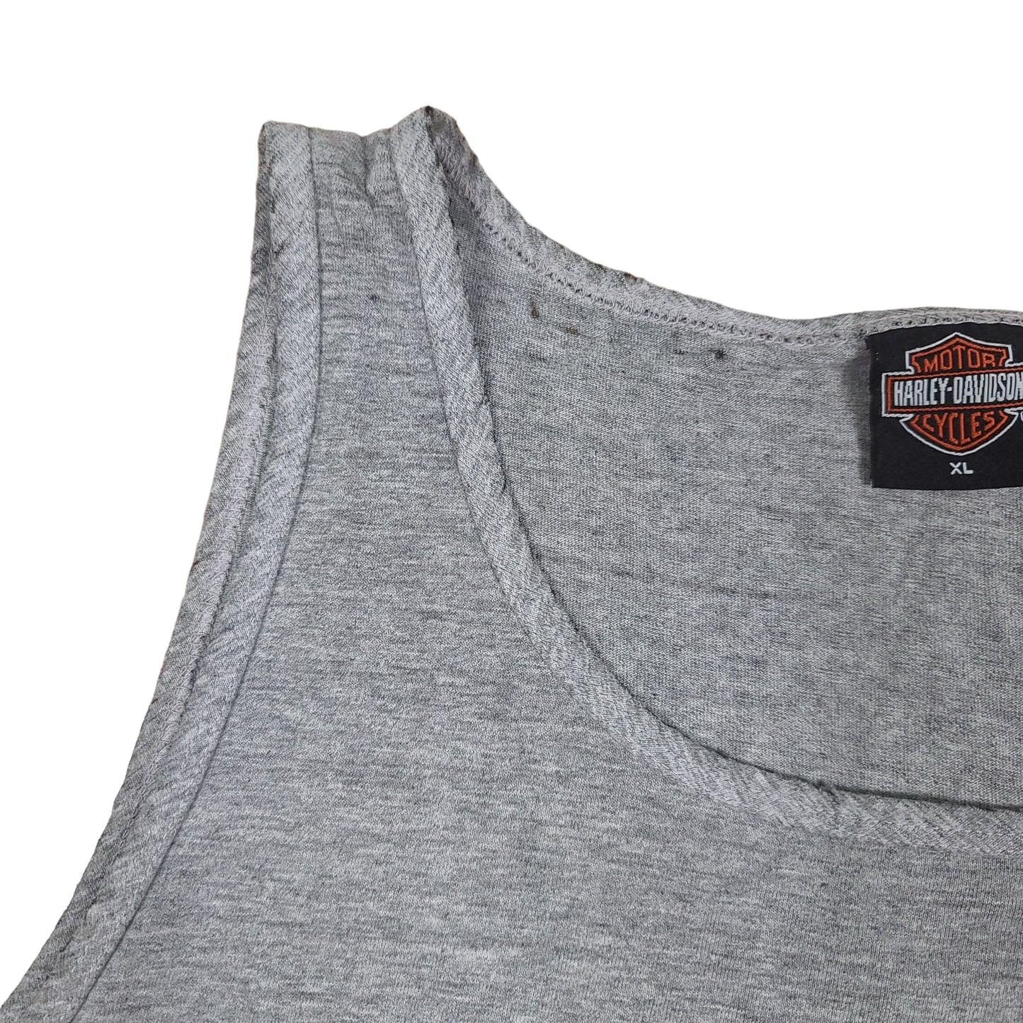 Vintage Harley Davidson Motorcycles Gray Eagle Gear Tank Top (Distressed)