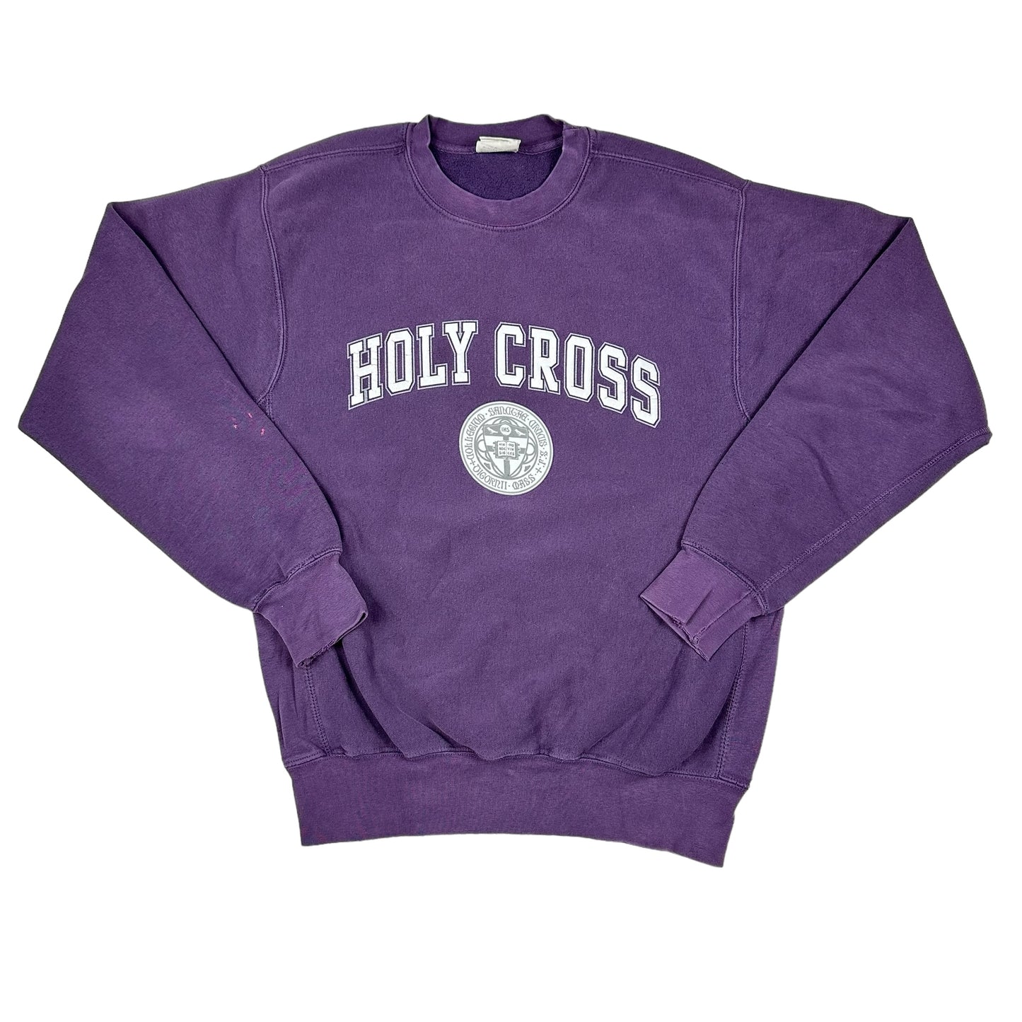 Vintage College of the Holy Cross Purple MV Pro Weave Sweatshirt