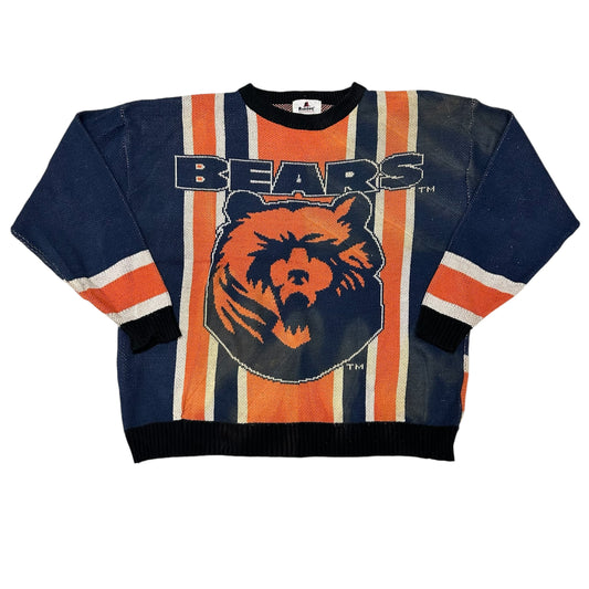 Vintage Chicago Bears Knit NFL Football Riddell Sweater