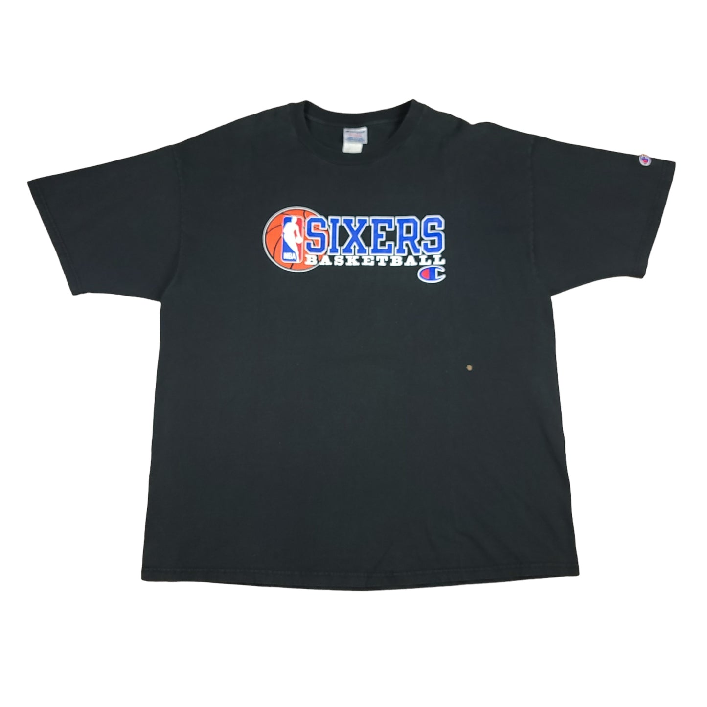 Vintage Philadelphia 76ers Champion Black Tee