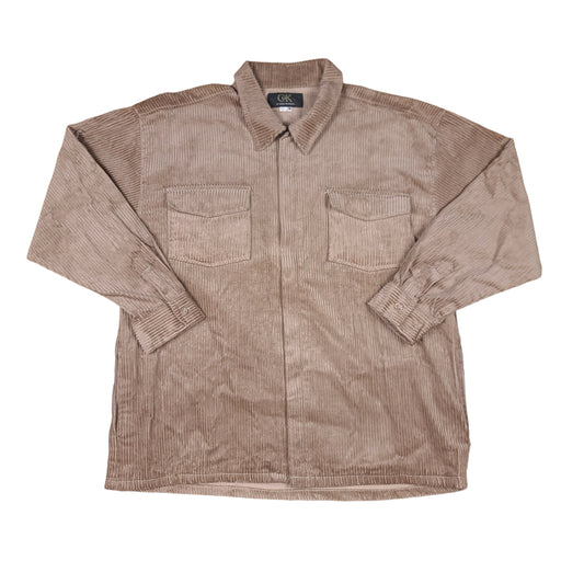 Clik Brown Zip Corduroy Shirt (New WIth Tags)